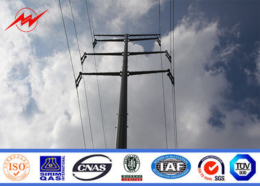 Q345 / Q235 69 kv Single Circuit Electrical Power Pole With Cross Arm Parts nhà cung cấp