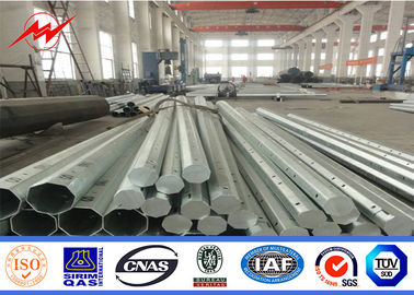 Metallic Distribution Galvanized Steel Utility Pole For Electricity Distribution Line nhà cung cấp