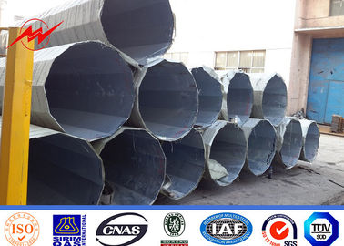 Bitumen Diameter 100 - 300 17M Electric Galvanized Steel Pole with Cross Arm nhà cung cấp
