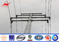 11M 1.8 Safety Factor Steel Utility Poles For Power Transmission Line Project nhà cung cấp
