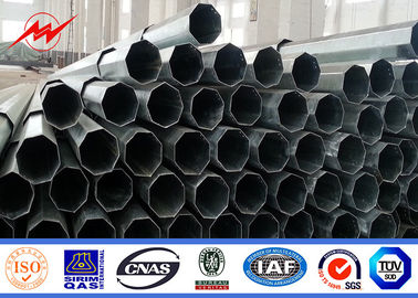 15m Electrical Galvanised Steel Pipe Taper / Polygonal Shape For Transmission Line nhà cung cấp