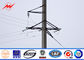 95FT NGCP Philippines Hot Dip Galvanization Steel Power Poles AWS D 1.1 nhà cung cấp