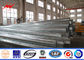 8m 5KN Steel Power Pole For Electrical Power Distribution Poles With Galvanization Type nhà cung cấp