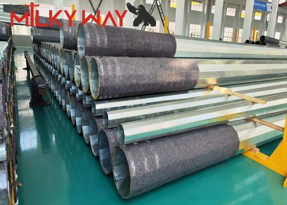 20-40m Steel Pole Transmission Line với Hot Dip Galvanization 80-100μm nhà cung cấp