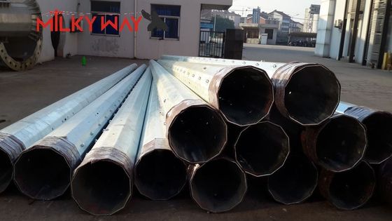 Cột thép mạ kẽm 15m, truyền tải điện 69kV, tải trọng 8kN nhà cung cấp