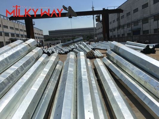 Phân phối năng lượng Cột thép điện 35FT 40FT Hot Dip Galvanized Finish nhà cung cấp
