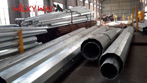 33kv dây chuyền truyền tải thép cột tiện ích cho các dự án xây dựng đường dây điện nhà cung cấp