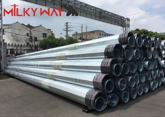 12M 16KN Thép ống cột điện cho dự án truyền dòng phân phối điện nhà cung cấp