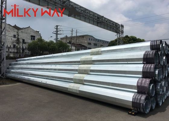 Phân phối năng lượng Cột thép điện 35FT 40FT Hot Dip Galvanized Finish nhà cung cấp