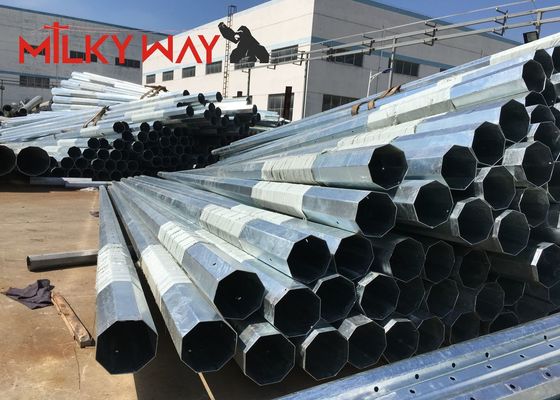 Cột ống lồng thép mạ kẽm 11M 8KN với bitum, độ bền kéo 450mpa nhà cung cấp