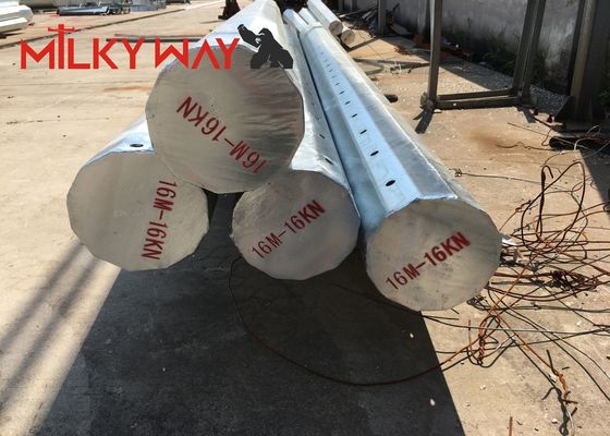 Hot Dip Galvanized Cột điện điện cho truyền điện với chiều cao tùy chỉnh nhà cung cấp