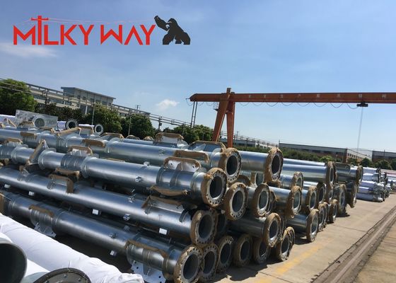 Cột truyền tải điện bằng thép mạ kẽm 14m-21m cho đường dây điện nhà cung cấp