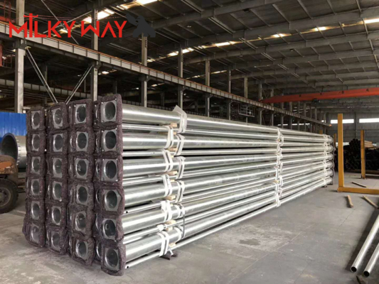 16m 18m Chiều cao điện hình nón Cực 5 mm Độ dày 5 mm ASTM A123 Tiêu chuẩn mạ kẽm nhà cung cấp