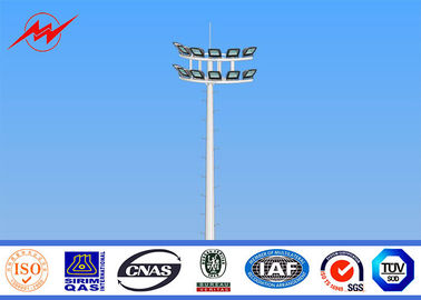 34m Polygonal High Mast Light Pole Hot Dip Galvanized Với Hệ thống nâng nhà cung cấp
