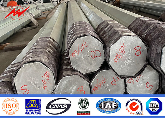 Cột truyền điện cho điện năng Cột thép với kết thúc galvanized nóng nhà cung cấp