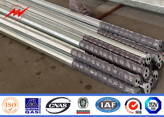 Cột truyền điện cho điện năng Cột thép với kết thúc galvanized nóng nhà cung cấp