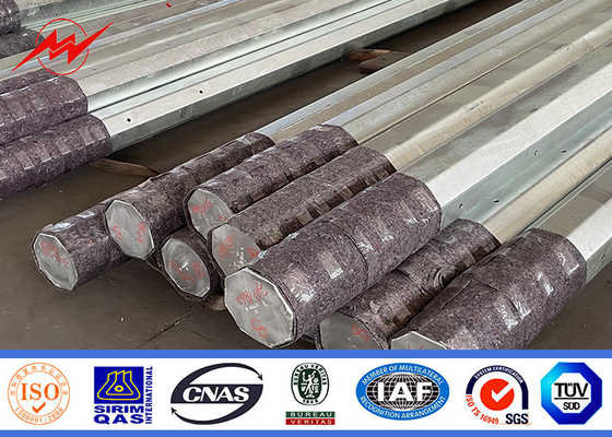 Cột truyền điện cho điện năng Cột thép với kết thúc galvanized nóng nhà cung cấp