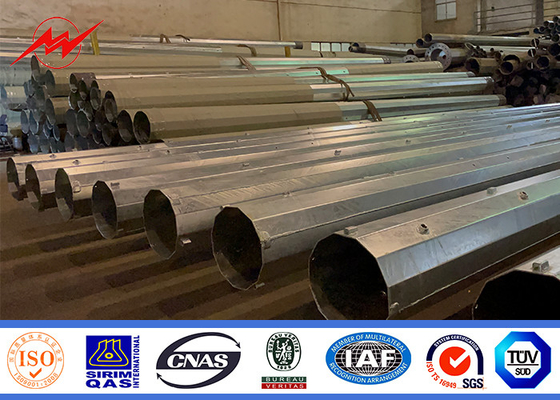 60ft thép kẽm cột điện với tùy chỉnh chiều dài và đường kính tùy chọn nhà cung cấp