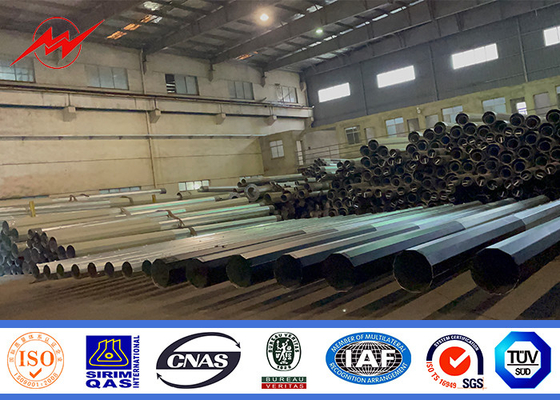 60ft thép kẽm cột điện với tùy chỉnh chiều dài và đường kính tùy chọn nhà cung cấp
