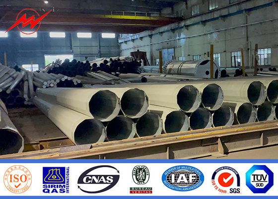 60ft thép kẽm cột điện với tùy chỉnh chiều dài và đường kính tùy chọn nhà cung cấp