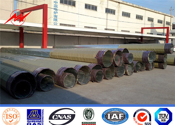 60ft thép kẽm cột điện với tùy chỉnh chiều dài và đường kính tùy chọn nhà cung cấp