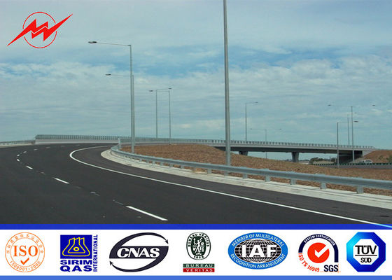 Chiều cao 6M-12M Đường phố cực Nhiệt độ mạ kẽm nóng