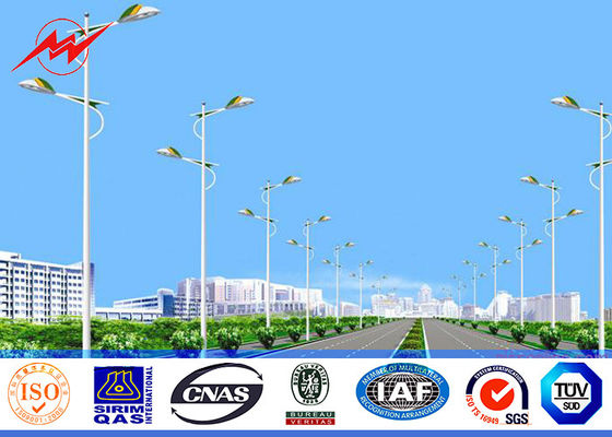 Chiều cao 6M-12M Đường phố cực Nhiệt độ mạ kẽm nóng