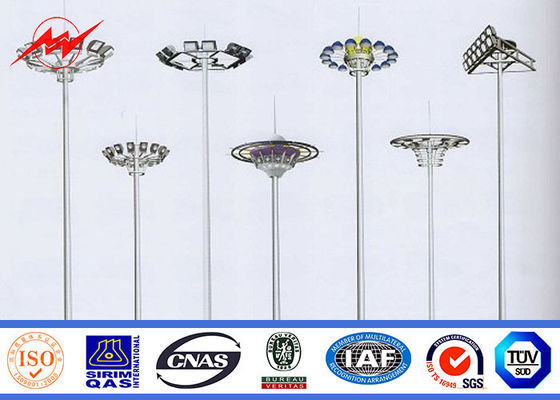 Chiều cao đèn 30M chiều cao Chiều cao cột đèn LED với đèn HPS 1000W