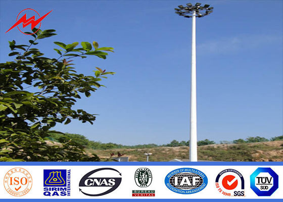Sân bay ngoài trời 25M 6 Đèn Cổng cao Mast với Hệ thống nâng