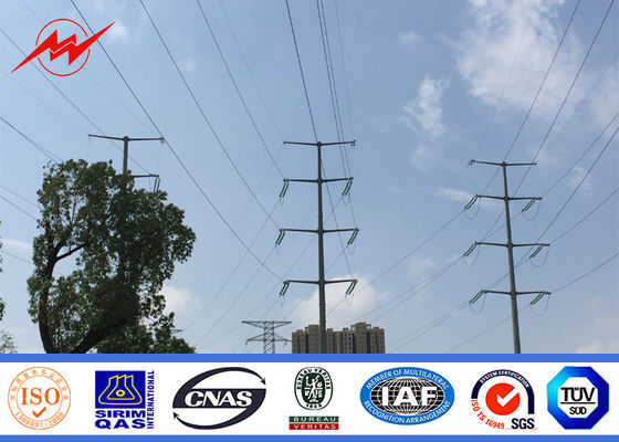 40FT NGCP Steel Utility Cực 3mm GR65for 55KV Power Distribution