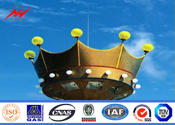 40M 12 Cạnh mạ kẽm mạ kẽm cho đèn Plaza với Chiều dài