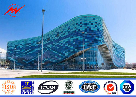 40m đa giác cực cao cột thể thao trung tâm chiếu sáng với tời