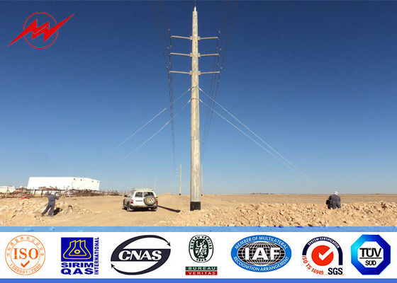 Steel Galvanzied Electric Power Pole for 345KV Transmission Line