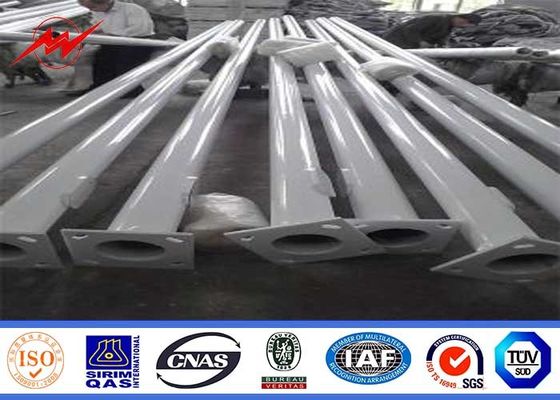 Gr65 Flange type electric power pole 2.75mm for 69kv power transmission