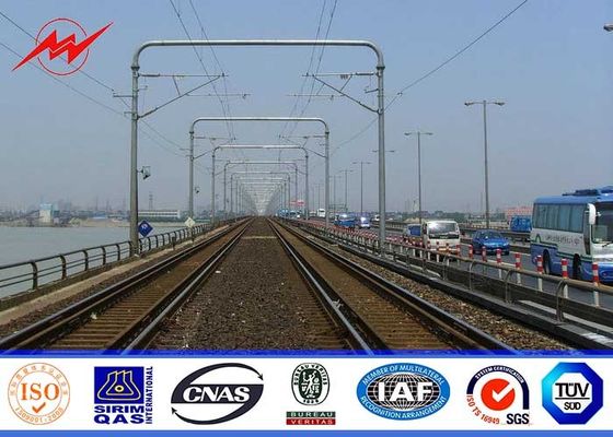 Conical type electric power pole 2.75mm thickness steel plate three sections