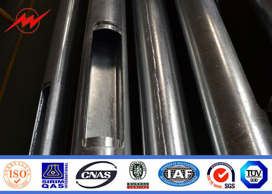 Professional 12m One Arm Street Parking Lot Light Poles 3mm Thickness