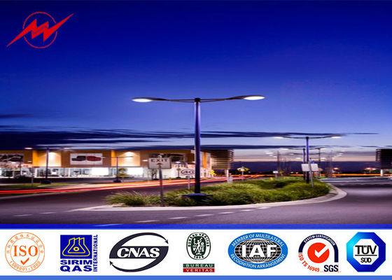 8mm 3.5mm pole thickness Galvanized Steel Pole for street highway light