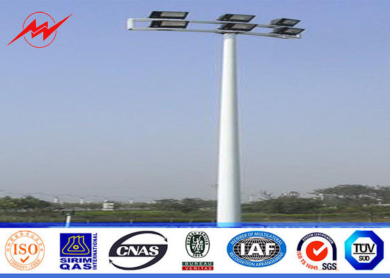 Galvanized 30M High Mast Pole with winch for Parking Lot Lighting