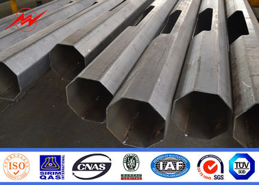 Q235 Trụ đèn đường 12m Cross Arm, Cột đèn hình bát giác