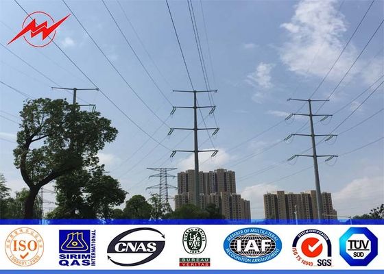 8M multisided 300kg load 3mm thickness Steel Utility Pole for Pakistan SPA Electricity project