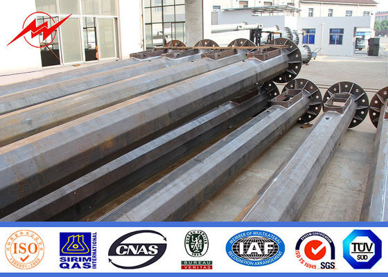 Endurable Round Hot Dip Galvanized Steel High Mast Light Pole For Square