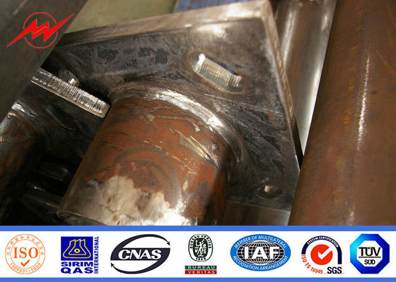 Multi Sided 25m Tunnels High Mast Pole With Lifting System 3 mm Thickness