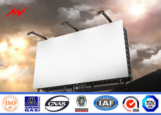 Multi Color Roadside Outdoor Billboard Advertising , Steel Structure Billboard