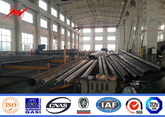 10m Single Arm Square Parking Lot Flood Light Pole Toll - Station LED Light Pole