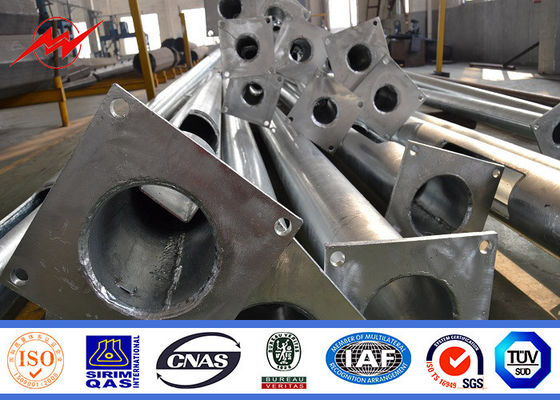 Tiêu chuẩn ISO năng lượng mặt trời ánh sáng đường phố cực, hình ống thép cực 6-15m màu tùy chỉnh