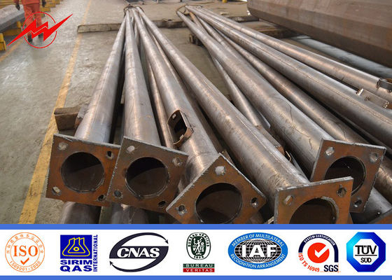 12 M 3,5 mm đôi cánh tay ánh sáng đường phố cực, thép hình ống cực 15 năm Warrenty