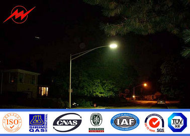 Hot Dip Galvanized Street Light Pole với lớp phủ polyester màu