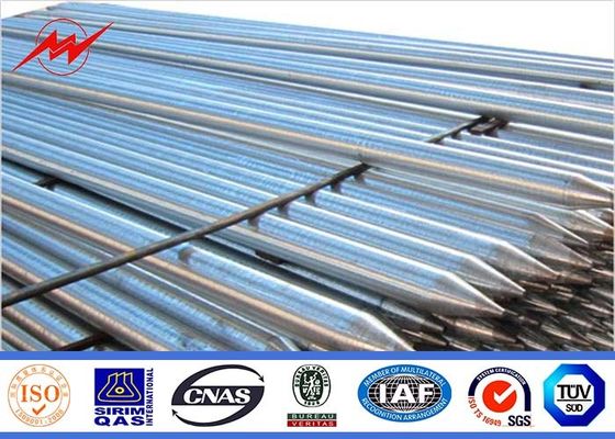 Tensile Strength Copper Bonded Earth Rod / Ground Rod With All Kinds Clamps