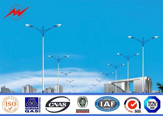 10m 3mm Wall Thickness Commercial Parking Light Poles For Street Lighting