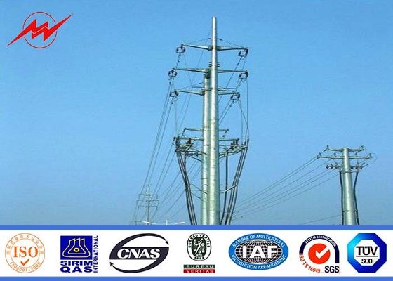 133kv 10m Transmission Line Electrical Power Pole For Steel Pole Tower